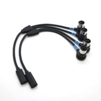 Kabel Audio MIDI USB 90 Derajat 5PIN DIN Dual Male ke Type-C Female Berpelindung Foil untuk Keyboard Elektronik dan Komputer