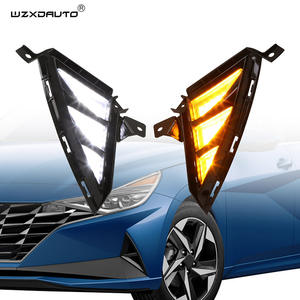 Lampe de jour pour Elantra 2020 2021, phare LED DRL bleu et jaune de conduite, 2 pièces - Product Image 1