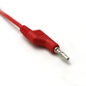 input Banana double plug 4mm male to male Cable Silicone pure copper support OEM ODM for testing multimeter machine