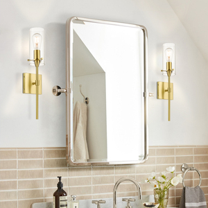 US Instock Diseñador de lujo Luz de pared Latón antiguo Hierro Decoración Lámparas de pared para sala de estar Dormitorio Hotel Aplique de pared Pasillo - Product Image 1