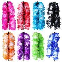 Offre Spéciale : Boa en Plumes de Dinde Durables de 2 Mètres pour Soirée Enterrement de Vie de Jeune Fille, Décoration de Costume de Danse