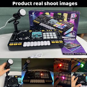 Controlador de DJ Multifuncional Educativo para Niños Zhorya, Instrumentos Musicales con Micrófono USB, Mezclador de DJ, Juguetes Musicales - Product Image 5