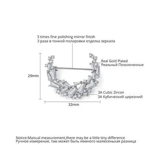 LUOTEEMI-broche de aleación con forma de luna para mujer, broche de circonita cúbica AA brillante para chica, diseño de regalo de joyería, venta al por mayor - Product Image 2