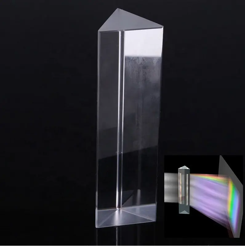 Triangular Prism Rainbow Prisma Crystal Glass Photographic Prisme Color Prisms Physics Children's Light Experiment