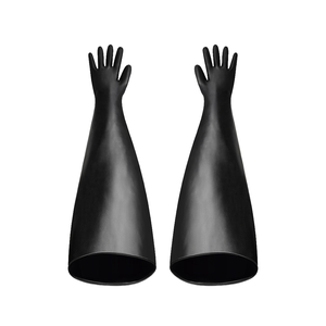 New Design <b>Long</b> Latex Smooth Texture Flexible Safety <b>Gloves</b> Waterproof Work Dry Box Isolator with Tear Resistance - Product Image 1