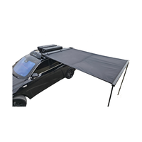 Tente de camping latérale pour voiture à 90 degrés, installation facile, abri toutes saisons, auvent latéral rigide, tente de voiture imperméable 2*2.5M, tente de toit