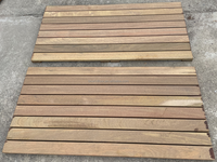 Planches de terrasse en bois dur naturel brésilien Ipe pour extérieur, à installer soi-même, 48 pouces de long, 24 pouces de large, 1,5 pouce d'épaisseur