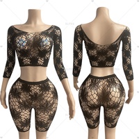 ELITES Vente en gros Nouveautés Personnalisées Faible MOQ Vêtements de danse exotiques en résille