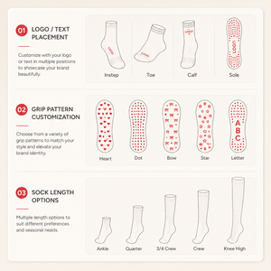 <span class=keywords><strong>Chaussettes</strong></span> Antidérapantes Unies avec Logo Personnalisé, <span class=keywords><strong>Chaussettes</strong></span> de Danse, de Grossesse, de Course et de <span class=keywords><strong>Yoga</strong></span> en Coton <span class=keywords><strong>pour</strong></span> Femmes, avec Grips Antidérapants sous la Semelle - Product Image 3