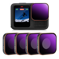 K&F Concept Lot de 4 filtres à densité neutre ND4 ND8 ND16 ND32 pour GoPro Hero 13/12/11/10/9, ensemble de filtres ND