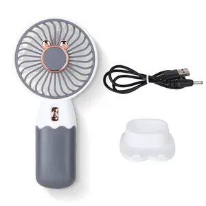 Base détachable USB Rechargeable ventilateurs de bureau mignon Mini ventilateur Portable pour bureau étude extérieur maison Table USB batterie Charge 5v