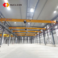 Pont roulant monopoutre de qualité stable, marque Nucleon, 1 à 20 tonnes, modèle européen, avec certification CE et ISO, contrôle VFD, personnalisable
