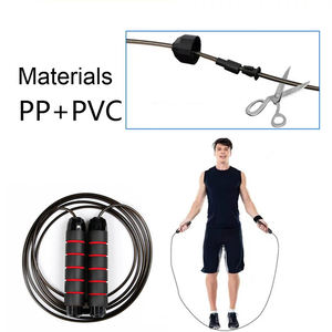 <span class=keywords><strong>Corde</strong></span> à <span class=keywords><strong>sauter</strong></span> professionnelle à poids réglable avec poignée antidérapante et noyau en acier <span class=keywords><strong>pour</strong></span> la réduction de la graisse et le renforcement musculaire - Product Image 3