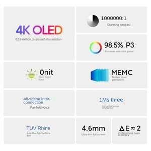 2022 original de <span class=keywords><strong>Mi</strong></span> 6 OLED TV de <span class=keywords><strong>55</strong></span> pulgadas xiaomis redmiS pantalla plana de Control remoto inteligente TV 4K 3D sonido DOLBY UHD LED Android TV OLED - Product Image 6