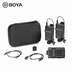 BOYA BY-WM4 PRO-K2 Wireless Lavalier Lapel Mic Omnidirectional Microphone System Audio Recording for Canon DSLR Camera - Product Image 1