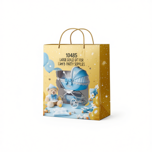 10485 Large Gold Foil Gift <b>Bag</b> For Baby <b>Shower</b> Party Supplies - Product Image 2
