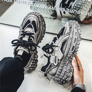 Chaussures Torre tendance pour hommes, polyvalentes, respirantes, en maille, style baskets, nouvelle collection printemps, semelle épaisse en caoutchouc pour la marche - Product Image 2