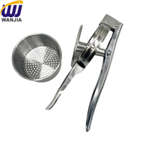 Presse à miel manuelle durable en acier inoxydable WANJIA pour l'apiculture et le pressage de la cire, modèle WJ785