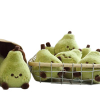Porte-clés en peluche petite poire verte mignonne, breloque de sac, pendentif animal en peluche doux, accessoire de sac à dos, cadeau pour filles et meilleures amies