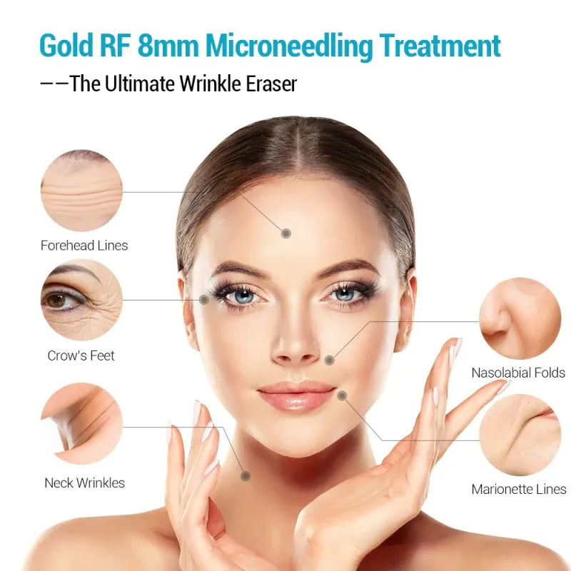 Factory Direct M8 Fractional RF Microneedling Machine | Anti-Aging Skin Tightening & Wrinkle Removal Device for Home & Salon – orangles Kuwait