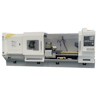 Tour CNC horizontal robuste en métal, commande GSK, broche simple CK6180 pour tournage et fraisage du métal