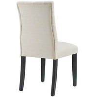 Chaise de salle à manger moderne en tissu rembourré à boutons tuftés pour la maison, hôtel, appartement, villa, prix d'usine pour la cuisine et le restaurant