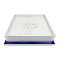 Filtre de type cassette H14 réservoir de liquide joint de gel à pli profond filtre à air HEPA séparateur de cadre en aluminium