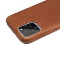 Casing Ponsel Kulit Asli Coklat Mewah Perlindungan 360 untuk 17 Pro Max Grosir Produsen