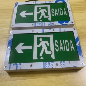Luz de salida de luz de emergencia Led recargable de 6W de Venta caliente con lámpara de salida de emergencia de cuerpo de plástico de dos cabezas redondas - Product Image 2