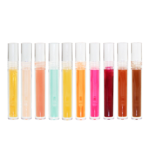Buena calidad de 10 colores <span class=keywords><strong>barato</strong></span> personalizar Logotipo no marca rosquillas sabor claro vegano aceite de labios - Product Image 6