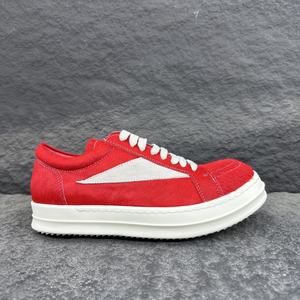 נעלי מעצבים באיכות גבוהה גברים מעצבים יוניסקס אדום וינטג 'נעלי ספורט עם פרווה - Product Image 5