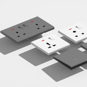 KLASS nouveau design norme européenne interrupteur mural et prise Application domestique interrupteur mural 2 bandes 1 voie interrupteur mural 10A interrupteur d'éclairage - Product Image 1