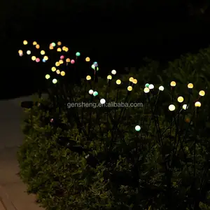 Trusustic Outdoor Waterproof Holiday Firework 6led Solar Garden Light Powered Firefly Lamp Starburst Solar Light