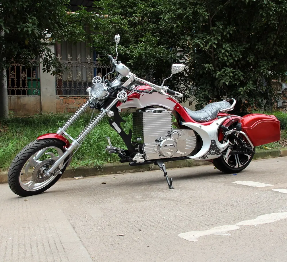 Motocicletta elettrica per adulti ad alta velocità di nuovo design 3000W 72V chopper bike in vendita