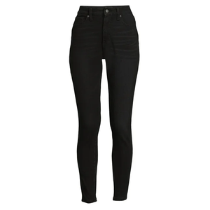 กางเกงยีนส์ฟอกไซส์ใหญ่พิเศษของผู้หญิงกางเกงยีนส์สีพื้นกางเกงยีนส์ลำลองทรงสลิมฟิตทันสมัย - Product Image 1