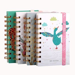 Cuaderno de Notas A5 al por Mayor, Artículos de Papelería Escolares, Agenda, Diario, Cuaderno de Espiral con Tapa Dura y Banda Elástica - Product Image 3