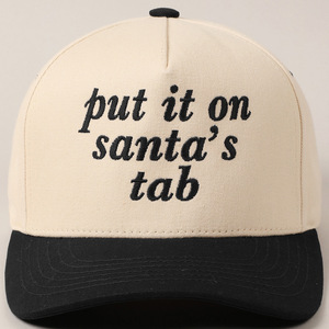 Gorras de béisbol de algodón Dobby Terry Fabric Street Style Put It on Santa's Tab Sombrero de regalo de <span class=keywords><strong>Navidad</strong></span> para adultos Hombres Mujeres - Product Image 5