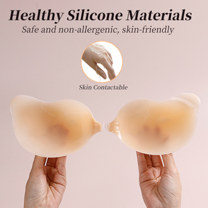 <span class=keywords><strong>Reggiseno</strong></span> Adesivo in Silicone <span class=keywords><strong>Senza</strong></span> <span class=keywords><strong>Spalline</strong></span> Invisibile <span class=keywords><strong>Push</strong></span>-<span class=keywords><strong>up</strong></span> con Forte Adesione per Abiti da Damigella - Product Image 2