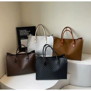 Vintage geometrico borse in pelle PU <span class=keywords><strong>monogramma</strong></span> lettera "M" Design per le donne borsa a tracolla grande capacità Shopping borsa da viaggio - Product Image 3