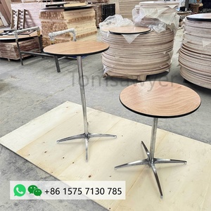 Bàn gấp tròn 6ft hiện đại cho tiệc khách sạn và đám cưới được sử dụng thương mại Đồ Gỗ Nhà Hàng cho 10 chỗ ngồi - Product Image 6