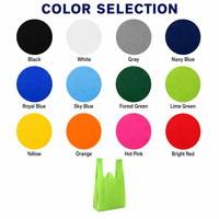 Eco Vest Shopping Plastic T-shirt Tassen Met Handvatten Supermarkt Tas T-shirt Shop Herbruikbare Plastic T-shirt Tassen