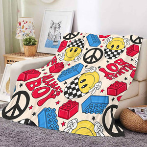 Manta de Franela Mini Personalizada con Estampado de 'Hijo de Papá y Niña de Mamá', Mantas Suaves de Felpa, Regalos para el Día del Padre y de la Madre - Product Image 3