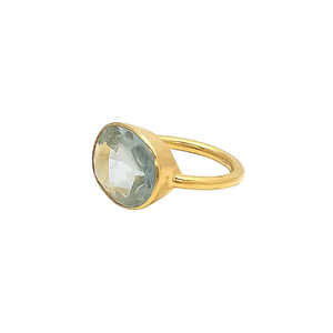 Handmade 925 <b>Sterling</b> <b>Silver</b> Blue Topaz Hydro <b>Ring</b> Gemstone Birthday Gift Her Wedding Jewellery Prong <b>Set</b> Party Bulk Product - Product Image 2