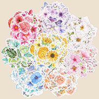 Ensemble d'autocollants floraux 360 pièces Autocollants floraux assortis décoratifs pour scrapbooking, planificateur, bullet journal, fournitures