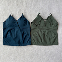 Nueva Tendencia: Top Deportivo sin Costuras para Mujer, de Secado Rápido, Transpirable, con Cuello en V, para Yoga, Running, Entrenamiento, Sexy, Espalda Descubierta, para Gimnasio y Fitness