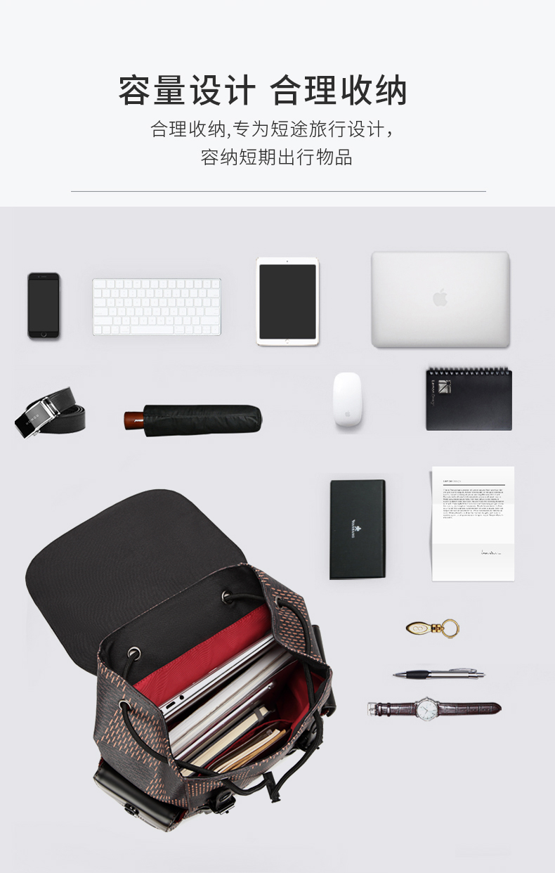 Luxury brand design multifunctional fashion backpacks high quality men's weathervane travel bags  and women's universal backpack