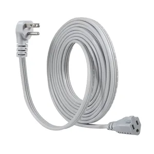 Us 3 6 Grey 50 Flat 25Ft Outdoor 3Ft Prong 2Ft 4 Ft Heavy Duty Appliance Low Profile Extension Cord