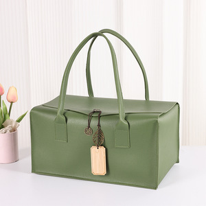 กล่องของขวัญหนัง Huize ขนาด 30x17x15.5 ซม. แบบพับได้ สำหรับของขวัญปีใหม่ - Product Image 1