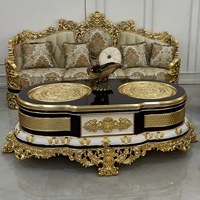 Ensemble de canapés turcs royaux très vendus, meubles de salon classiques de haute qualité, ensemble de canapés turcs de luxe, design élégant et intemporel