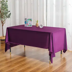 Wholesale Custom Luxury Conference Velvet Tablecloths Wedding Christmas Cocktail Event Polyester Fabric